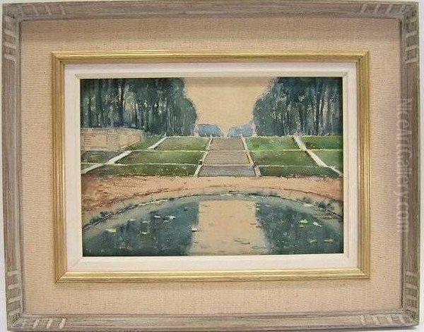 Watercolor On Paper "st. Cloud - view 1