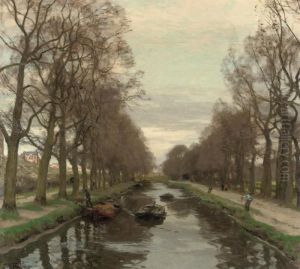 Barges On Het Kanaal, Between The Hague And Scheveningen