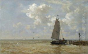 Shipping On The Zuiderzee by Willem Bastiaan Tholen