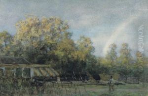 A Rainbow Over The Vegetable Garden
