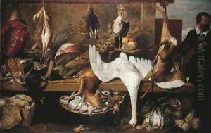 A game stall in a marketplace
