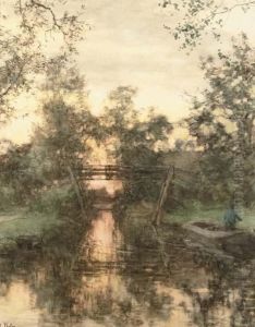 Sunset Over Giethoorn by Willem Bastiaan Tholen