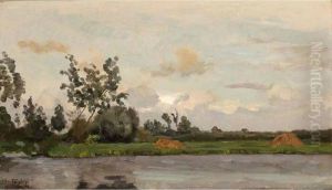 A Polder Landscape by Willem Bastiaan Tholen