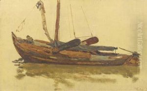 A Barge - A Study by Willem Bastiaan Tholen