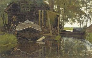 Werfje Van Schreurs, Giethoorn: A Wharf In Giethoorn