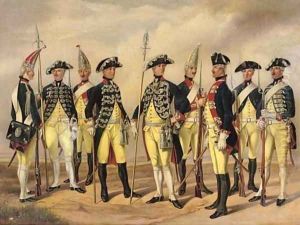 The Prussian Military in circa 1786 Soldiers of the Infantry and Artillery