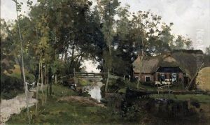 The Small Bridge, Giethoorn by Willem Bastiaan Tholen