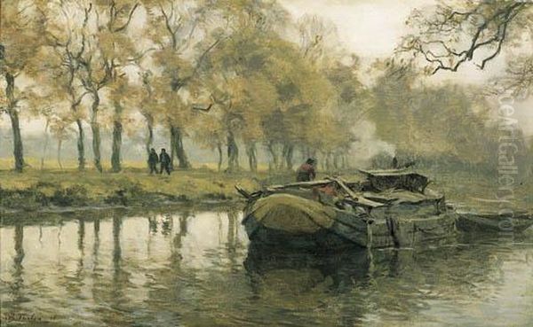 A Walk Along A Canal In Autumn - view 1
