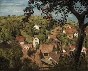 Blick Auf Mamolsheim by Hans Thoma