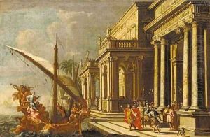 The meeting of Antony and Cleopatra