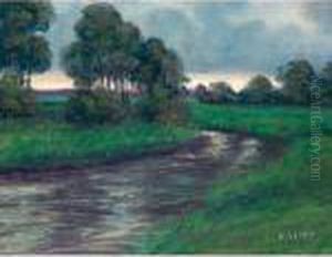Schwarzwaldbachle by Hans Thoma