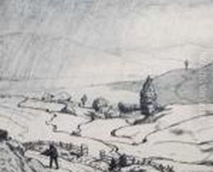 Beginnender Regen by Hans Thoma