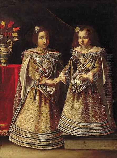 Portrait of two girls - view 1