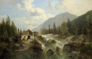Hammerschmiede Am Wildbach Bei Lermoos In Tirol