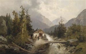 The Charcoalworks By A Mountain Stream