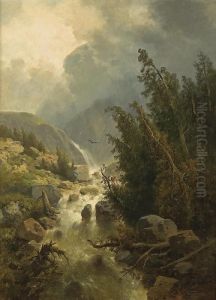 Mountain Landscape by Josef Thoma