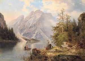 Blick Auf Den Pragser Wildsee