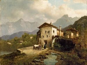 Muhle Im Gebirge by Josef Thoma