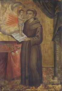 Saint Anthony of Padua with a vision of the Christ Child by North-Italian School