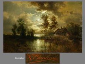 Mondlandschaft by Josef Thoma