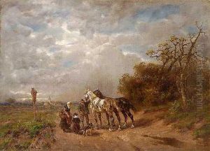 Begegnung Auf Der Landstrase