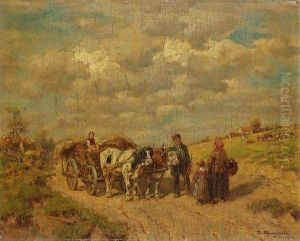 Ochsengespann Auf Einem Feldweg by Desire Tomassin