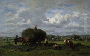 The Haycrop. Signed Bottom Right: D. Thomassin The Haycrop. Signed Bottom Right: D. Thomassin