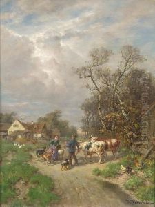 Die Begegnung Auf
Dem Dorfweg by Desire Tomassin