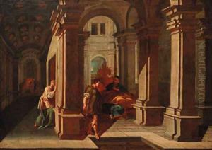 Rebecca conspiring to steal Esau's birthright
