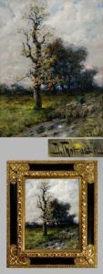 Schafer Mit Herde In Herbstlicher Landschaft by Desire Tomassin