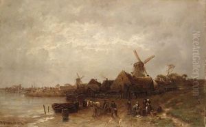 Collecting The Day's Catch