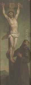 The Crucifixion with Saint Francis by North-Italian School