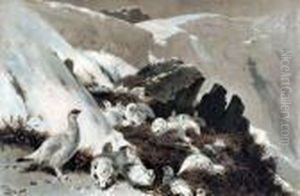 Ptarmigan On Snowslip by Archibald Thorburn