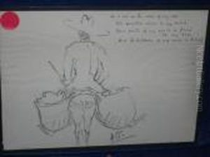 As I Sit On The Arse Of My Ass 
This Paradox Comes To My Mind Threeparts Of My Ass Is In Front Of My 
Arse And The Hole Of My Arseis Behind by Archibald Thorburn