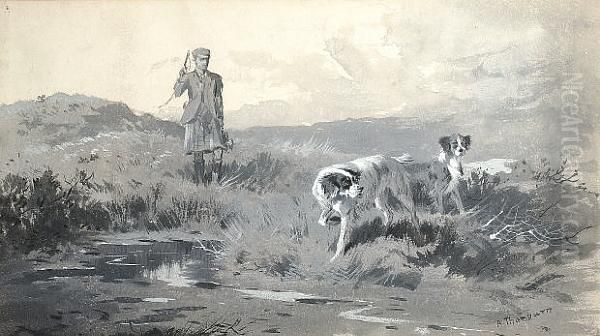 Setters Working A Moor - view 1
