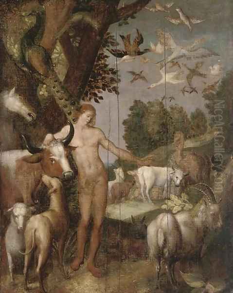 The Naming of the Animals in the Garden of Eden - view 1