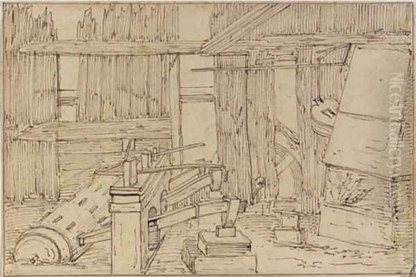 A forge powered by a watermill - view 1