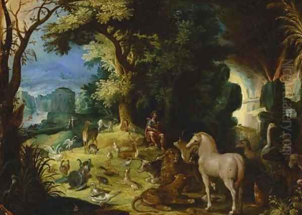 Orpheus charming the animals - view 1