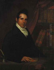 Portrait of a Gentleman in His Library by American School