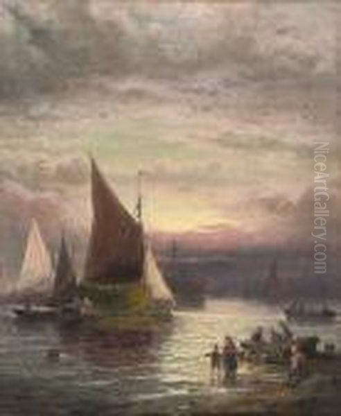 On The Medway At Dusk - view 1