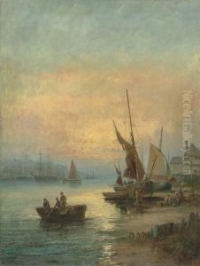 Fishing Boats Off Scarborough