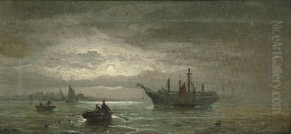 A Moonlit Marine Scene - view 1