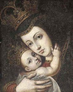The Madonna and Child by Spanish Colonial School