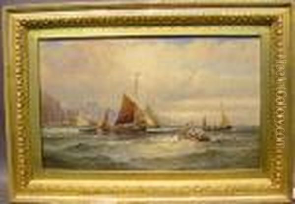 Fishing Boats Off Whitby - view 1