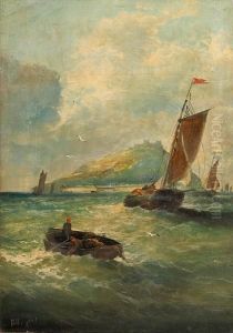 'off St. Michaels's Cornwall' by William Georges Thornley