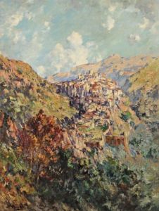 Le Village De Montagne by William Georges Thornley