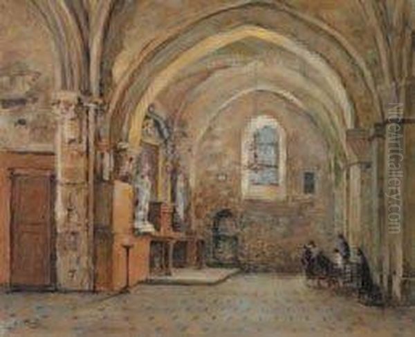 "interieur De L'eglise D'osny"
Huile Surtoile Signee En Bas A Gauche. 60 X 73 Cm. Expose Au Musee
D'osnycatalogue Page 5 - view 1