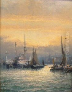 The Medway Near Chatham And A Companion Work, A Pair