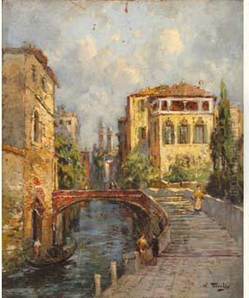 Pont Sur Le Rio St Paulo A Venise - view 1