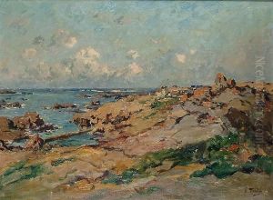 Island Of Brehat, Off The Coast Of Brittany by William Georges Thornley